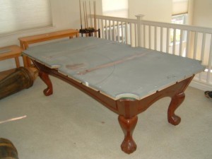 Proper pool table moving process in Meadville Pennsylvania